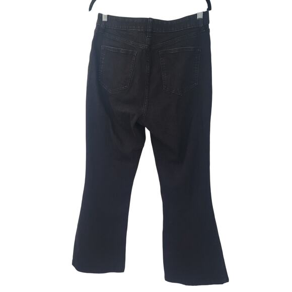 ELIZABETH AND JAMES High Rise Flare Dark Wash Denim Jeans Womens Size 10 / 30 - Picture 2 of 3